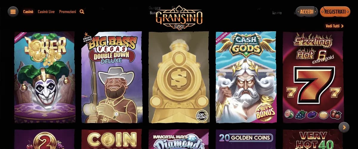 Gransino migliori casino online stranieri